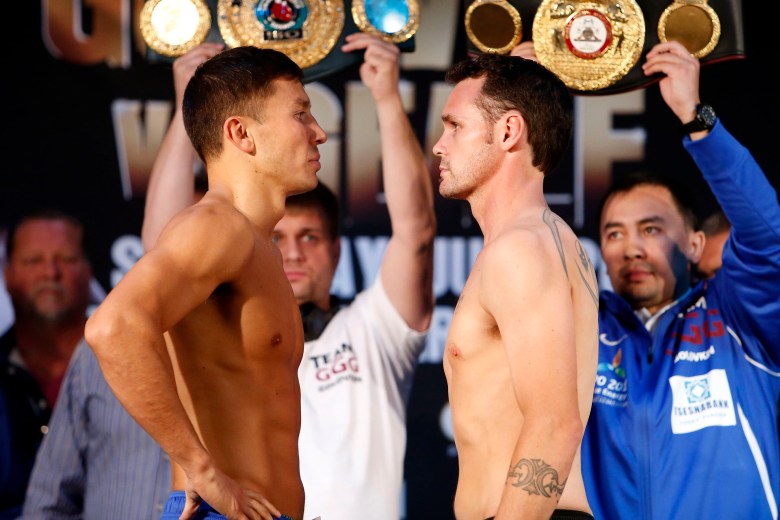 Gennady Golokin vs Daniel Geale weigh-in