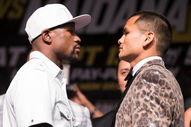 Floyd Mayweather and Marcos Maidana