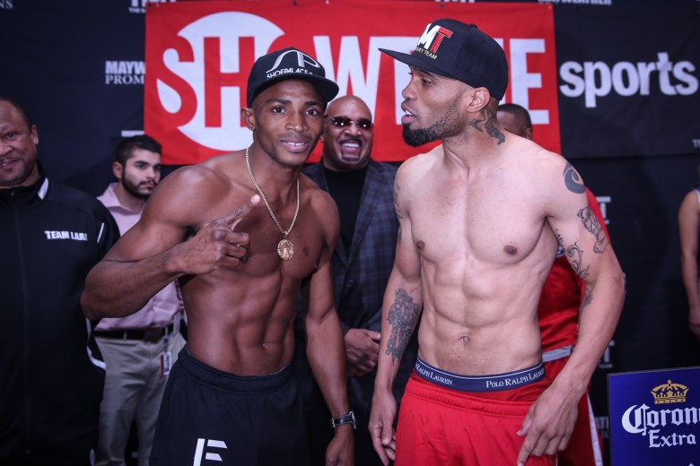 SMITH vs LARA - WEIGH IN-1013