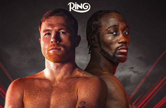 banner for Canelo Alvarez vs Terence Crawford fight