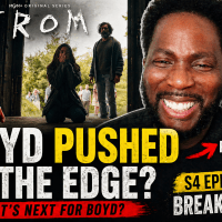 Harold Perrineau featured in a dramatic FROM Season 4 Episode 2 breakdown thumbnail with Boyd pushed to the edge imagery