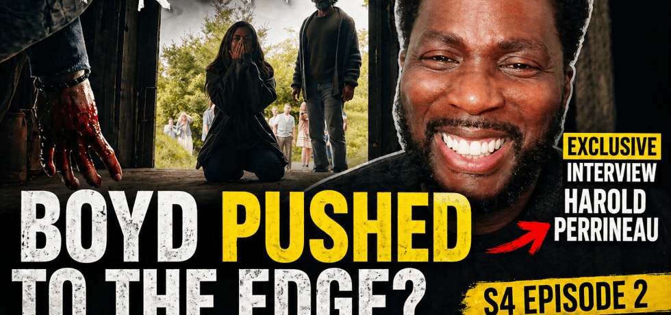 Harold Perrineau featured in a dramatic FROM Season 4 Episode 2 breakdown thumbnail with Boyd pushed to the edge imagery