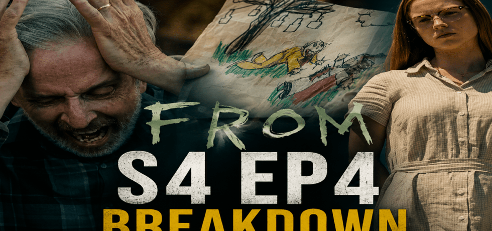 FROM Season 4 Episode 4 thumbnail featuring Henry in distress, a disturbing child’s drawing, and Sofia as the Man in Yellow